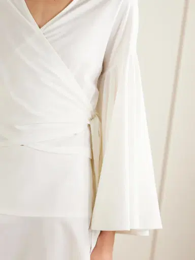 Jacquemus The Ventadou Paper-blend Wrap Top | Thumbnail 4 Jacquemus The Ventadou Paper-blend Wrap Top | Thumbnail 4
