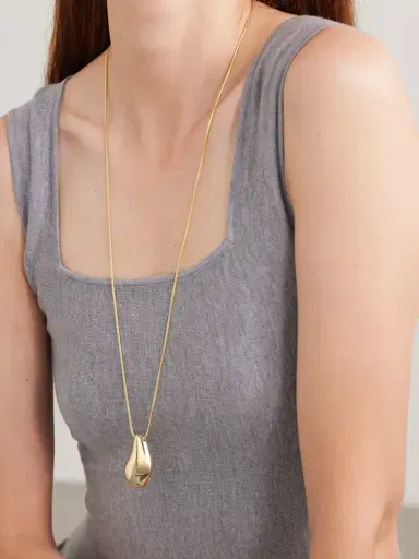 LIÉ STUDIO The Betty Convertible Gold-plated And Leather Necklace | Thumbnail 2 LIÉ STUDIO The Betty Convertible Gold-plated And Leather Necklace | Thumbnail 2