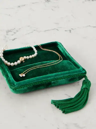 Sophie Bille Brahe Tasseled Velvet Jewelry Case | Thumbnail 2 Sophie Bille Brahe Tasseled Velvet Jewelry Case | Thumbnail 2