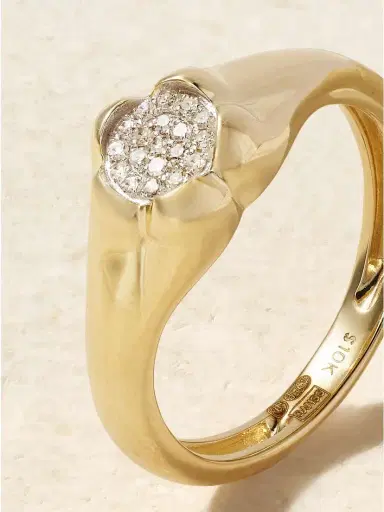 STONE AND STRAND Crosby 10-karat Gold Diamond Ring | Thumbnail 4 STONE AND STRAND Crosby 10-karat Gold Diamond Ring | Thumbnail 4