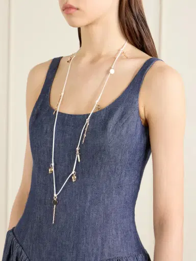 Gabriela Hearst Gold Tone Charm Necklace | Thumbnail 2 Gabriela Hearst Gold Tone Charm Necklace | Thumbnail 2