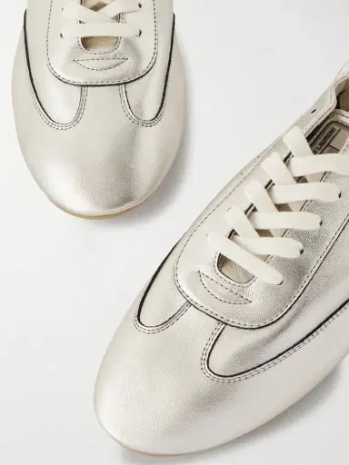 Saint Laurent Lewis Metallic Leather Sneakers | Thumbnail 5 Saint Laurent Lewis Metallic Leather Sneakers | Thumbnail 5