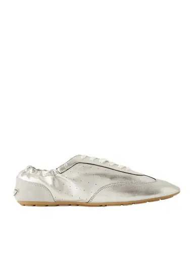 Saint Laurent Lewis Metallic Leather Sneakers | Thumbnail 1 Saint Laurent Lewis Metallic Leather Sneakers | Thumbnail 1