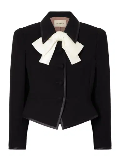 Valentino Garavani Bow-embellished Wool Jacket | Thumbnail 1 Valentino Garavani Bow-embellished Wool Jacket | Thumbnail 1
