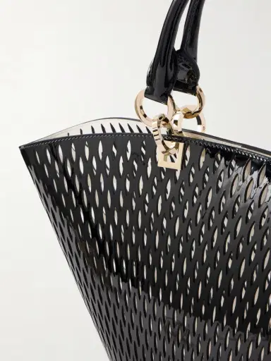 Tom Ford Medium Panier Laser-cut Patent-leather Tote Bag | Thumbnail 5 Tom Ford Medium Panier Laser-cut Patent-leather Tote Bag | Thumbnail 5