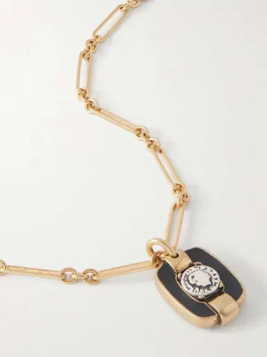 MAISON MAYLE Figura M Gold-plated Enamel Necklace | Thumbnail 4 MAISON MAYLE Figura M Gold-plated Enamel Necklace | Thumbnail 4