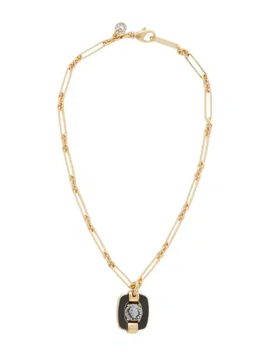 MAISON MAYLE Figura M Gold-plated Enamel Necklace | Thumbnail 1 MAISON MAYLE Figura M Gold-plated Enamel Necklace | Thumbnail 1
