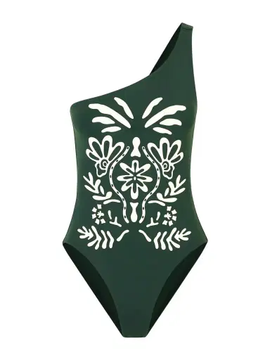 Eres Gemme One-shoulder Printed Swimsuit | Thumbnail 1 Eres Gemme One-shoulder Printed Swimsuit | Thumbnail 1
