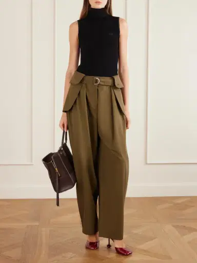 Loewe Logo-embroidered Ribbed-knit Turtleneck Top | Thumbnail 2 Loewe Logo-embroidered Ribbed-knit Turtleneck Top | Thumbnail 2