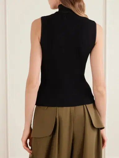 Loewe Logo-embroidered Ribbed-knit Turtleneck Top | Thumbnail 3 Loewe Logo-embroidered Ribbed-knit Turtleneck Top | Thumbnail 3
