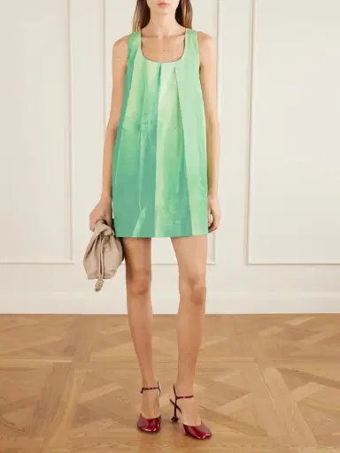 Loewe Dégradé Crinkled Cotton-blend Mini Dress | Thumbnail 2 Loewe Dégradé Crinkled Cotton-blend Mini Dress | Thumbnail 2