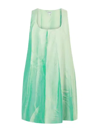 Loewe Dégradé Crinkled Cotton-blend Mini Dress | Thumbnail 1 Loewe Dégradé Crinkled Cotton-blend Mini Dress | Thumbnail 1
