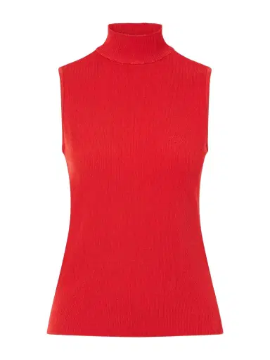 Loewe Logo-embroidered Ribbed-knit Turtleneck Top | Thumbnail 1 Loewe Logo-embroidered Ribbed-knit Turtleneck Top | Thumbnail 1