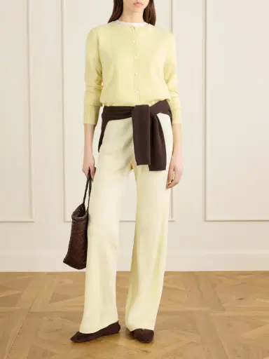 La Ligne Solid Lean Lines Cashmere Cardigan | Thumbnail 2 La Ligne Solid Lean Lines Cashmere Cardigan | Thumbnail 2