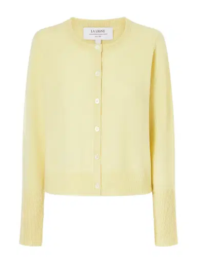 La Ligne Solid Lean Lines Cashmere Cardigan | Thumbnail 1 La Ligne Solid Lean Lines Cashmere Cardigan | Thumbnail 1