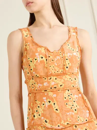 La Ligne Livia Panelled Printed Silk Maxi Dress | Thumbnail 4 La Ligne Livia Panelled Printed Silk Maxi Dress | Thumbnail 4