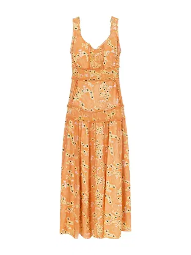 La Ligne Livia Panelled Printed Silk Maxi Dress | Thumbnail 1 La Ligne Livia Panelled Printed Silk Maxi Dress | Thumbnail 1