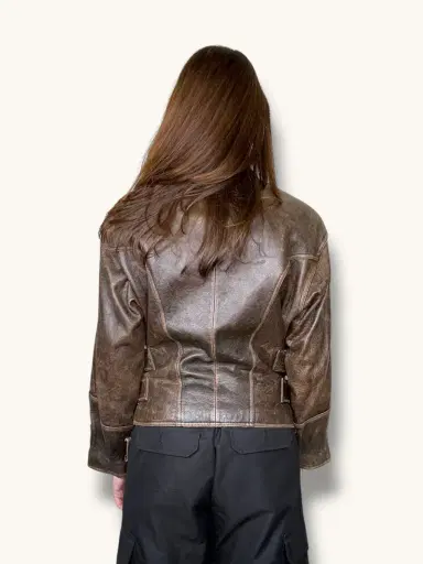 Jen Wonders Studio Leather Brown Jacket | Thumbnail 8 Jen Wonders Studio Leather Brown Jacket | Thumbnail 8