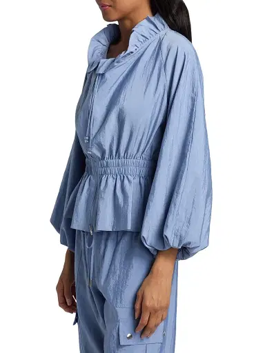 Cinq à Sept Women's Deana Ruffle Zip-Front Jacket | Thumbnail 4 Cinq à Sept Women's Deana Ruffle Zip-Front Jacket | Thumbnail 4
