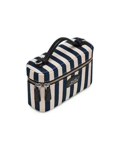 Marc Jacobs Women's The Stripe Canvas Everyday Vanity Bag - Blue Sea Multi | Thumbnail 4 Marc Jacobs Women's The Stripe Canvas Everyday Vanity Bag - Blue Sea Multi | Thumbnail 4