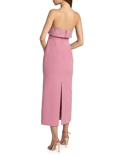 Mac Duggal Women's Rhinestone-Embellished Crepe Strapless Cocktail Dress - Orchid | Thumbnail 2 Mac Duggal Women's Rhinestone-Embellished Crepe Strapless Cocktail Dress - Orchid | Thumbnail 2