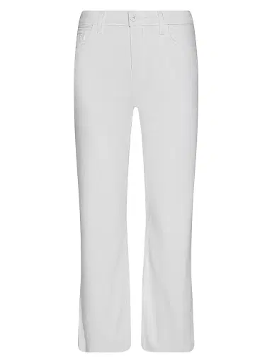 L'Agence Women's Wanda High-Rise Crop Wide-Leg Jeans - Blanc - Size 32 | Thumbnail 1 L'Agence Women's Wanda High-Rise Crop Wide-Leg Jeans - Blanc - Size 32 | Thumbnail 1