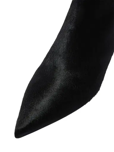 Aeyde Women's Sofie 30MM Calf Hair Ankle Boots - Black | Thumbnail 6 Aeyde Women's Sofie 30MM Calf Hair Ankle Boots - Black | Thumbnail 6