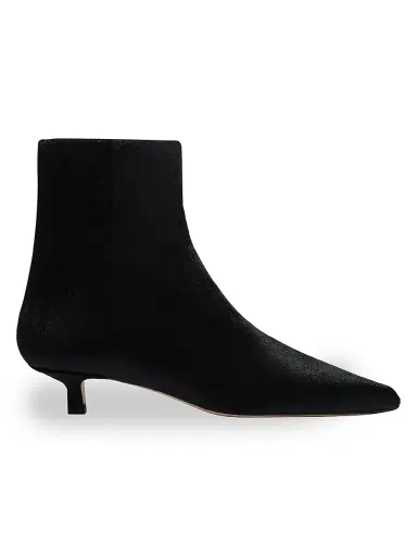 Aeyde Women's Sofie 30MM Calf Hair Ankle Boots - Black | Thumbnail 1 Aeyde Women's Sofie 30MM Calf Hair Ankle Boots - Black | Thumbnail 1