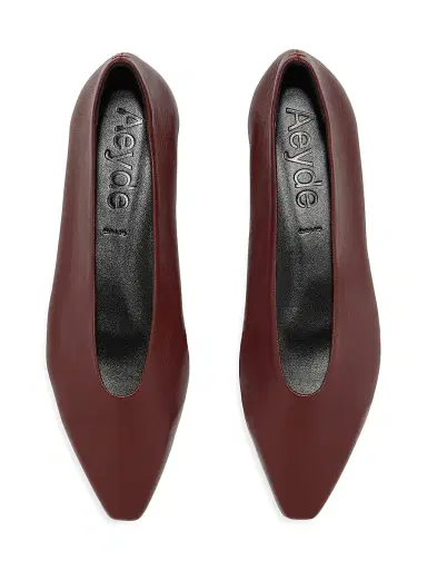 Aeyde Women's Betty Leather Flats - Port | Thumbnail 3 Aeyde Women's Betty Leather Flats - Port | Thumbnail 3