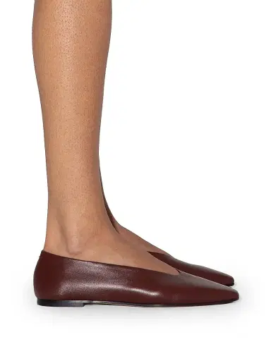 Aeyde Women's Betty Leather Flats - Port | Thumbnail 6 Aeyde Women's Betty Leather Flats - Port | Thumbnail 6