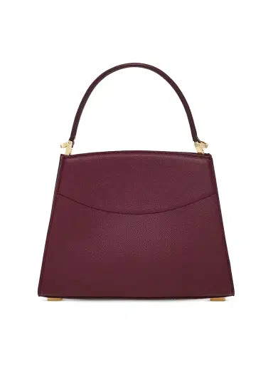 Ferragamo Women's Studio Box Extra-Small Leather Top Handle Bag - Plum | Thumbnail 4 Ferragamo Women's Studio Box Extra-Small Leather Top Handle Bag - Plum | Thumbnail 4