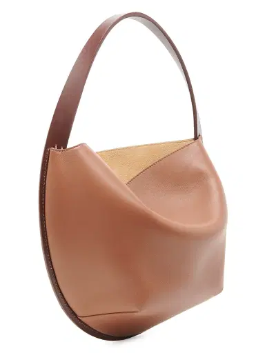 Jil Sander Women's Pivot Leather Hobo Bag - Grape | Thumbnail 4 Jil Sander Women's Pivot Leather Hobo Bag - Grape | Thumbnail 4