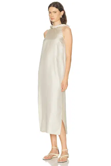 Loulou de Saison Susan Twisted Collar Dress | Thumbnail 3 Loulou de Saison Susan Twisted Collar Dress | Thumbnail 3