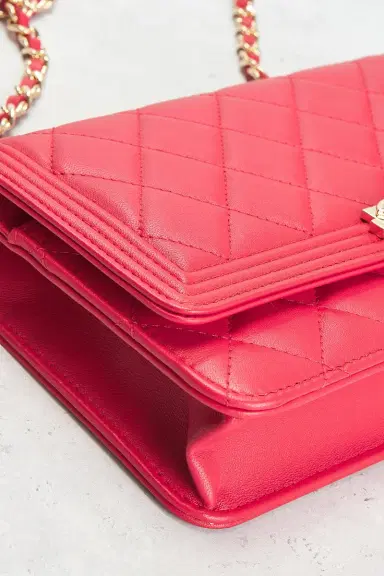 chanel Chanel Lambskin Boy Wallet On Chain | Thumbnail 8 chanel Chanel Lambskin Boy Wallet On Chain | Thumbnail 8