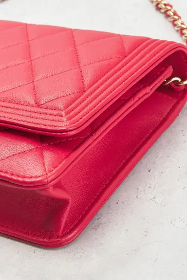 chanel Chanel Lambskin Boy Wallet On Chain | Thumbnail 9 chanel Chanel Lambskin Boy Wallet On Chain | Thumbnail 9