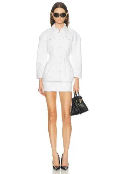 Wardrobe.NYC Denim Contour Jacket | Thumbnail 4 Wardrobe.NYC Denim Contour Jacket | Thumbnail 4