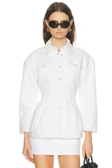 Wardrobe.NYC Denim Contour Jacket | Thumbnail 1 Wardrobe.NYC Denim Contour Jacket | Thumbnail 1