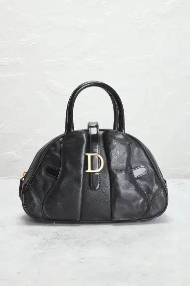 Dior Mini Double Saddle Bowler Bag | Thumbnail 4 Dior Mini Double Saddle Bowler Bag | Thumbnail 4