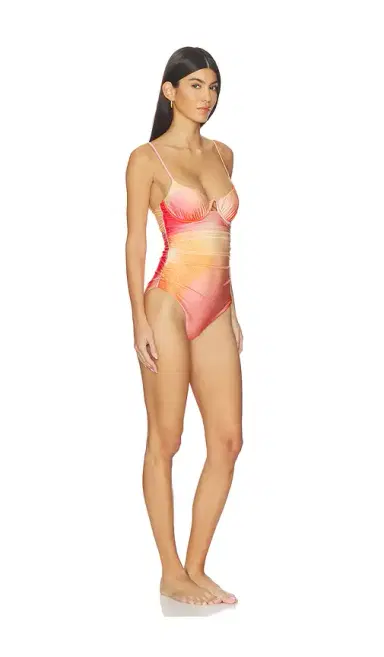 Simkhai Laine Ruched One Piece | Thumbnail 2 Simkhai Laine Ruched One Piece | Thumbnail 2
