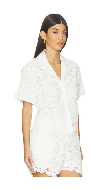 Simkhai Glenn Lace Camp Shirt | Thumbnail 2 Simkhai Glenn Lace Camp Shirt | Thumbnail 2