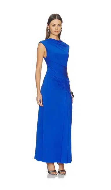 Simkhai Acacia Draped Jersey Midi Dress | Thumbnail 2 Simkhai Acacia Draped Jersey Midi Dress | Thumbnail 2
