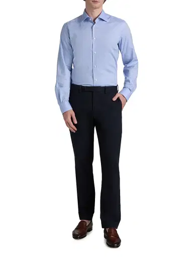 Saks Fifth Avenue Men's COLLECTION Stretch-Cotton Button-Front Shirt | Thumbnail 2 Saks Fifth Avenue Men's COLLECTION Stretch-Cotton Button-Front Shirt | Thumbnail 2