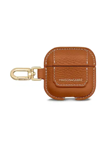 MAISON de SABRÉ Women's The AirPods 4 Case Charm - Pecan Brown | Thumbnail 1 MAISON de SABRÉ Women's The AirPods 4 Case Charm - Pecan Brown | Thumbnail 1