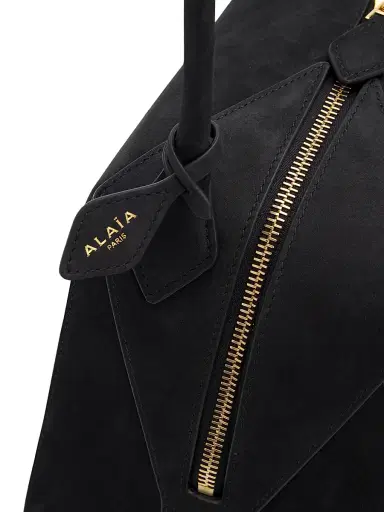 Alaïa Women's Le Bouledogue Nubuck Shoulder Bag - Noir | Thumbnail 6 Alaïa Women's Le Bouledogue Nubuck Shoulder Bag - Noir | Thumbnail 6