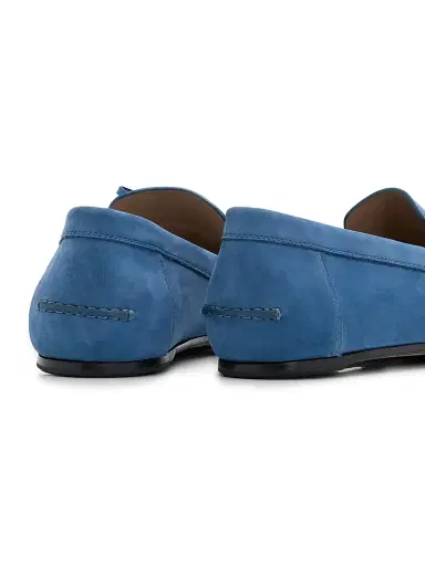 Manolo Blahnik Men's Gargano Suede Driving Loafers - Navy | Thumbnail 3 Manolo Blahnik Men's Gargano Suede Driving Loafers - Navy | Thumbnail 3