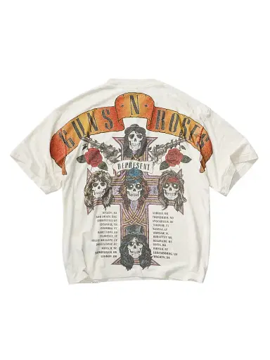 Represent Men's Guns N' Roses Tour Crewneck T-Shirt - Flat White - Size XL | Thumbnail 3 Represent Men's Guns N' Roses Tour Crewneck T-Shirt - Flat White - Size XL | Thumbnail 3