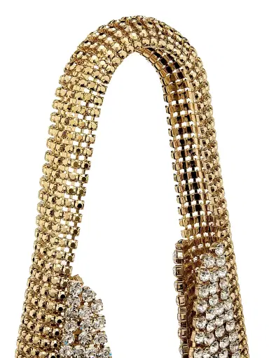 Benedetta Bruzziches Women's Lia Crystal-Embellished Top Handle Bag - Brass The Great Gatsby | Thumbnail 6 Benedetta Bruzziches Women's Lia Crystal-Embellished Top Handle Bag - Brass The Great Gatsby | Thumbnail 6
