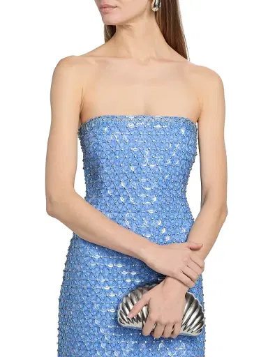 Simkhai Women's Vanessa Embellished Maxi Dress - Periwinkle - Size 6 | Thumbnail 6 Simkhai Women's Vanessa Embellished Maxi Dress - Periwinkle - Size 6 | Thumbnail 6