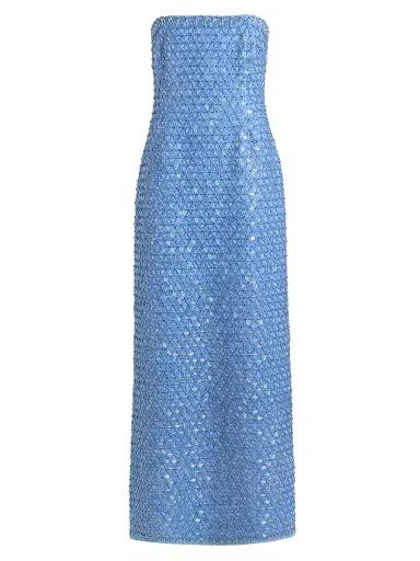 Simkhai Women's Vanessa Embellished Maxi Dress - Periwinkle - Size 6 | Thumbnail 1 Simkhai Women's Vanessa Embellished Maxi Dress - Periwinkle - Size 6 | Thumbnail 1