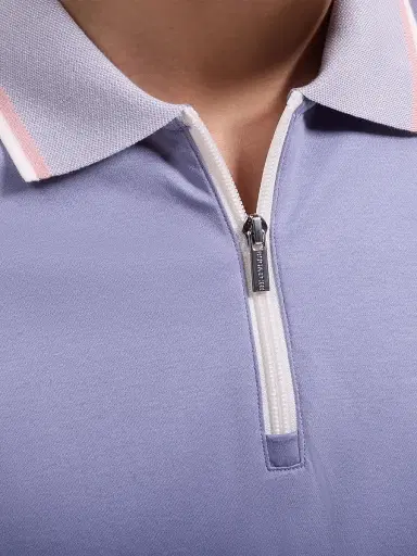 Bugatchi Men's Cotton Quarter-Zip Polo Shirt | Thumbnail 5 Bugatchi Men's Cotton Quarter-Zip Polo Shirt | Thumbnail 5